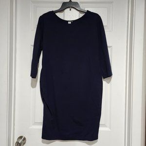 Embrace Your Bump, Size L,  Navy Sheath Maternity Dress